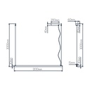 GURI LED pendel 38W 3000K 1200mm wit dimbaar (3m kabel incl) - 2
