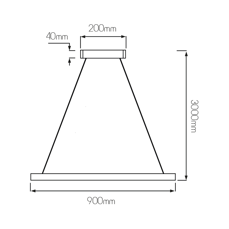GURI LED pendel 90x90cm 98W 3000K wit dimbaar - 2