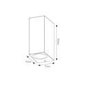 FLUX SQ wl 150mm 2x GU10 (excl) max 35Watt IP54 zwart - 2