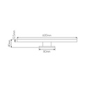 EVIA Spiegellamp IP44 SMD2835 LED 8W 2700K wit - 2