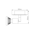XZIBIT spot 1xGU10 5W LED incl. wit/chroom - 2
