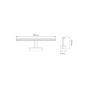 AMUR LED 8Watt 369Lm 3000K IP23 ZWART - 2