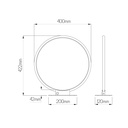 ANNU LED TL 21W SMD LED 3000K dimbaar ø400mm wit - 2