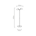 NOOMI Vloerlamp dimbaar 2 x7W 3000K satin wit - 2