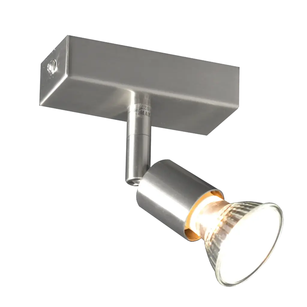 RUNE 3 1L WALL GU10 LED 5W dim SAT CHROME