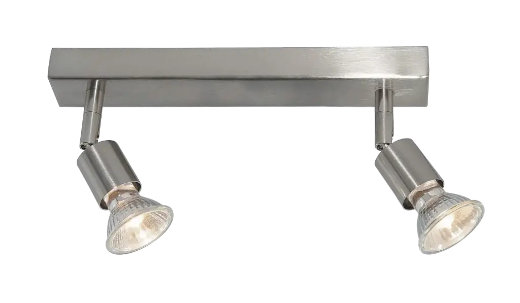 RUNE 3 BALK  2XGU10 LED 5W dim STAND  STAAL