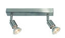 RUNE 3 BALK  2XGU10 LED 5W dim STAND  STAAL