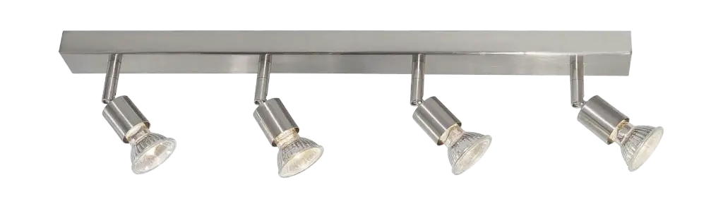 RUNE 3 BALK  4XGU10 LED 5W dim STAND  STAAL