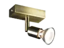 RUNE 3 1L WALL GU10 LED 5W dim ANTIQUE BRASS