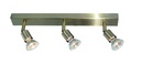RUNE 3 BALK  3XGU10 LED 5W dim STAND  BRONS