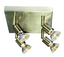 RUNE 3 PLAF. 4XGU10 LED 5W dim STAND  BRONS