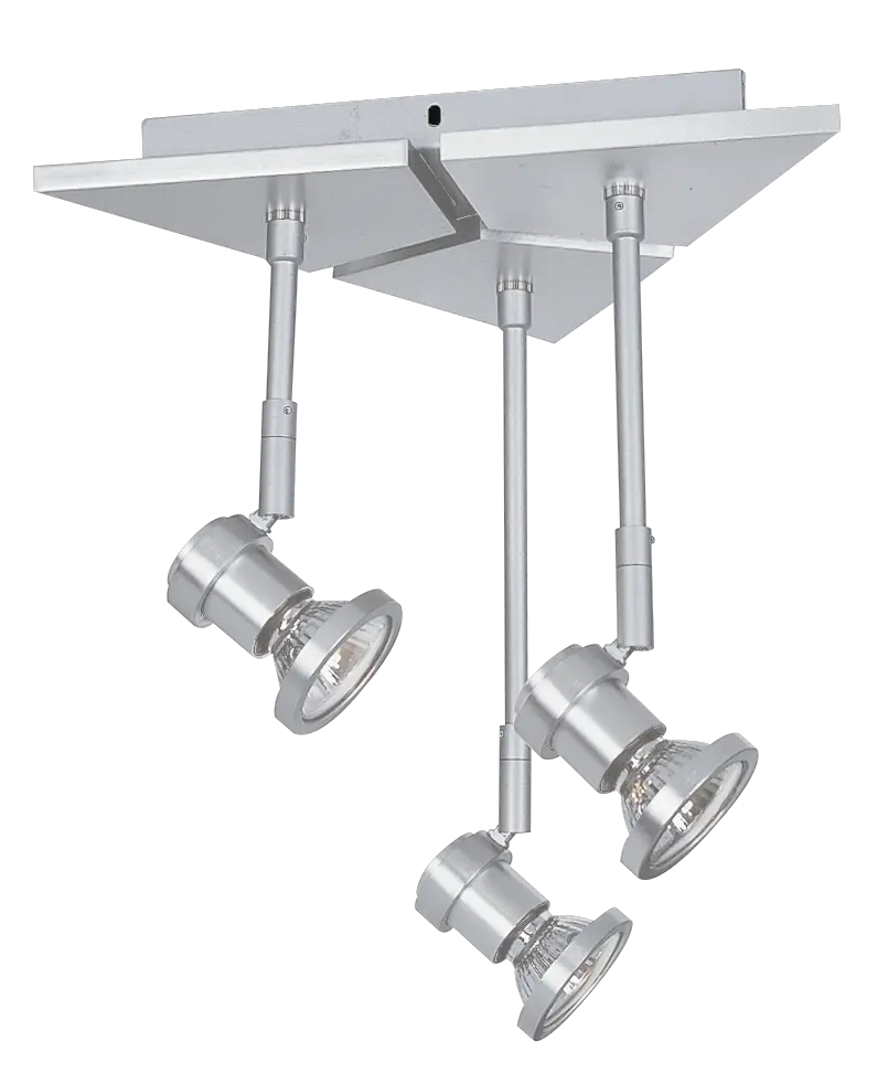 X-BASE+NUBIS PLAF 3XGU10 5W LED   AN.ALU