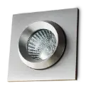 SHOWER SQUARE RECESSED 50W/12V IP54 ALU