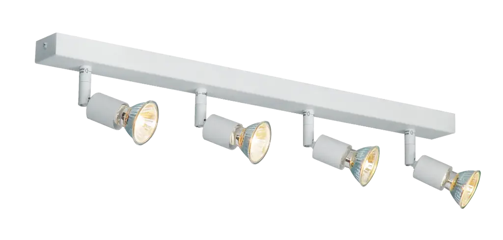 RUNE 3 REGL  4XGU10 LED 5W dim STAND   BLANC MAT