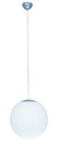 SPHERE Pendel Wit + satin nikkel 1x 60W E27 D40