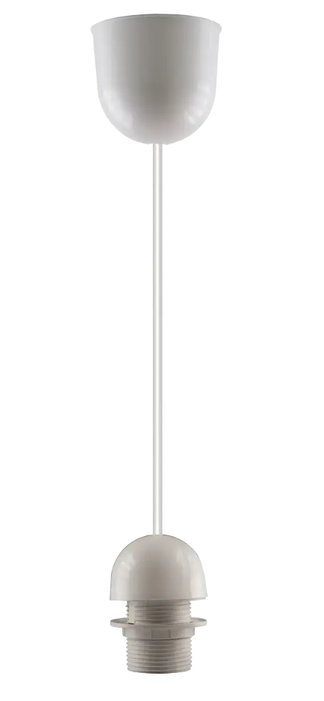 NINA susp white PVC 1x E27