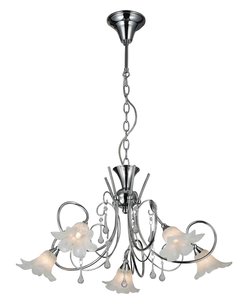 TABOR susp. lamp chrome 5xG9 LED incl.