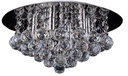KRISTO round plaf. Chroom/cristal 6xG9 2,5W dim LED  incl