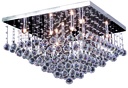 KRISTO SQ plaf. Chroom/cristal 8xG9 2,5W dim LED  incl