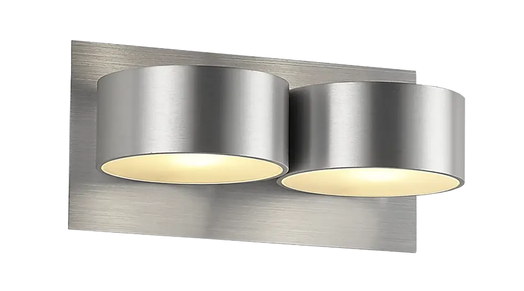 NIC-NAC WANDLICHT 2XG9/2,5W LED AN.ALU