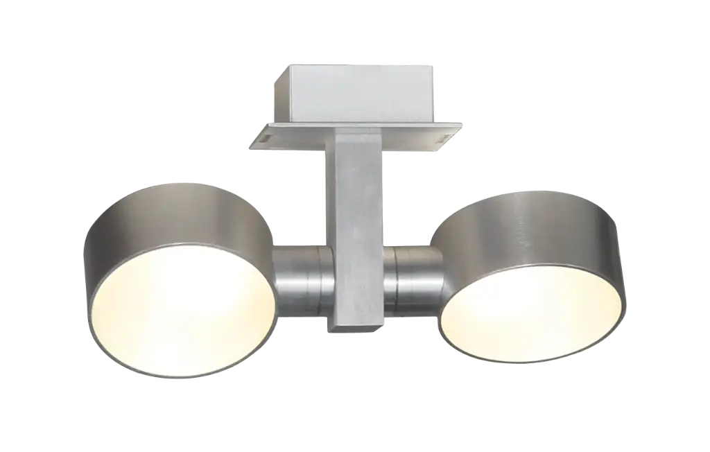 NIC-NAC PLAF. alu 2XG9/2,5W LED dimbaar