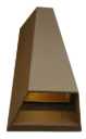 AXO walllamp rusty Warm White CREE LED max 2x3W IP54