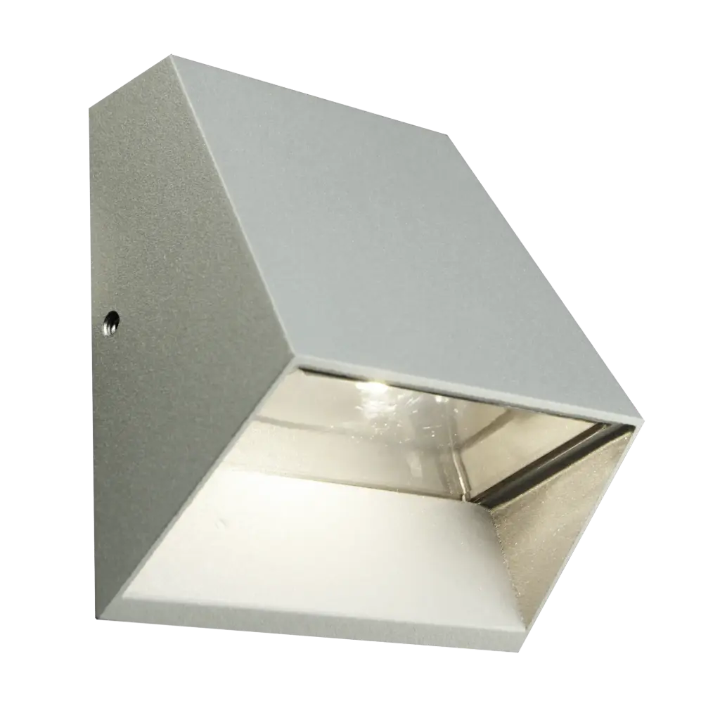 TRIUM v3.0 wandlicht zilver Warm Wit LED max 1x7W IP54