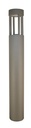 CONTOUR paal 65 cm zilver Warm Wit LED max 1x6W IP54