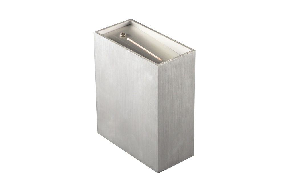 HYPNOSE wandlicht up-down LED 2x2,5W geborsteld alu