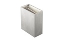HYPNOSE wandlicht up-down LED 2x2,5W geborsteld alu
