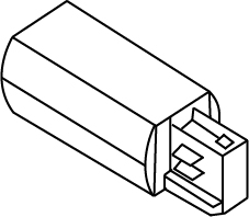 TRACK 3-phase connection droite blanc