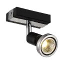 ROBUS spot head 1xGU10 5W LED black/Chrome