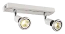 ROBUS spot 2xGU10 5W LED incl. wit/chroom