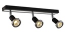 ROBUS spot 3xGU10 5W LED incl. zwart/chroom
