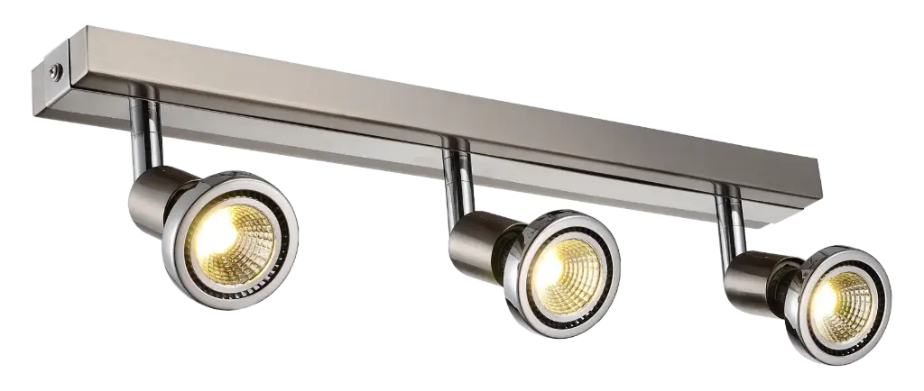 ROBUS spot 3xGU10 5W LED incl. satin-chroom/chroom