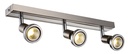 ROBUS spot 3xGU10 5W LED incl. satin-chroom/chroom