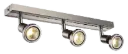 ROBUS spot head 3xGU10 5W LED satin-chrome/Chrome