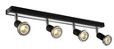 ROBUS spot 4xGU10 5W LED incl. zwart/chroom