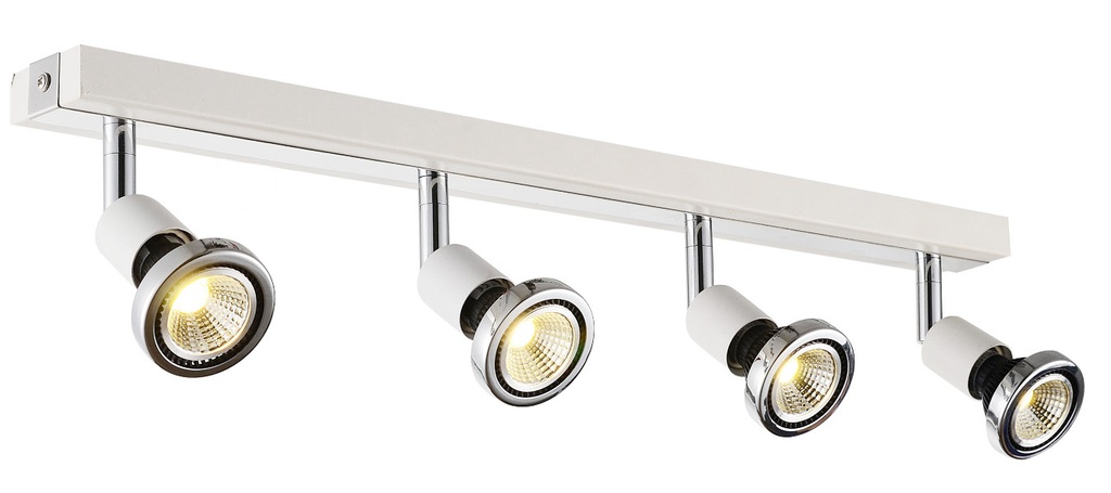 ROBUS spot 4xGU10 5W LED incl. wit/chroom