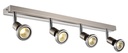 ROBUS spot 4xGU10 5W LED incl. satin-chroom/chroom