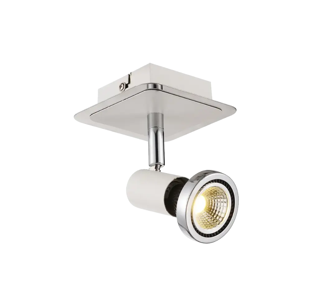XZIBIT spot 1xGU10 5W LED incl. blanc/chromé