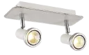 XZIBIT spot 2xGU10 5W LED incl. blanc/chromé