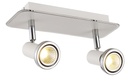 XZIBIT spot 2xGU10 5W LED incl. wit/chroom