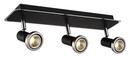 XZIBIT spot 3xGU10 5W LED incl. zwart/chroom