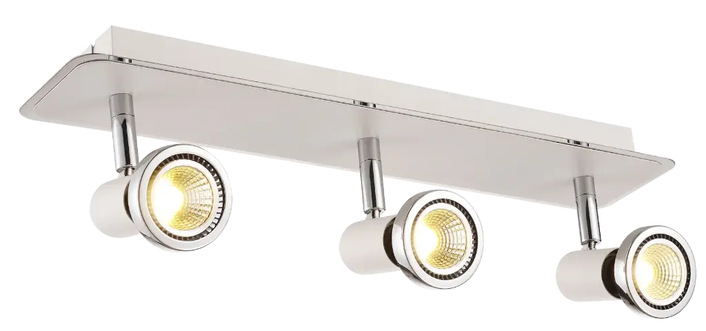 XZIBIT spot 3xGU10 5W LED incl.wit/chroom