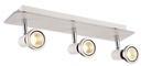 XZIBIT spot 3xGU10 5W LED incl.wit/chroom