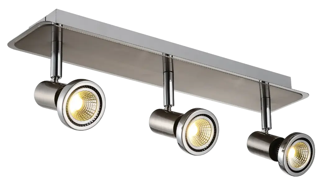 XZIBIT spot 3xGU10 5W LED incl.satin chroom/chroom