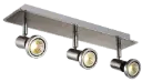 XZIBIT spot 3xGU10 5W LED incl.satin chroom/chroom