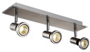 XZIBIT spot 3xGU10 5W LED incl.satin chroom/chroom