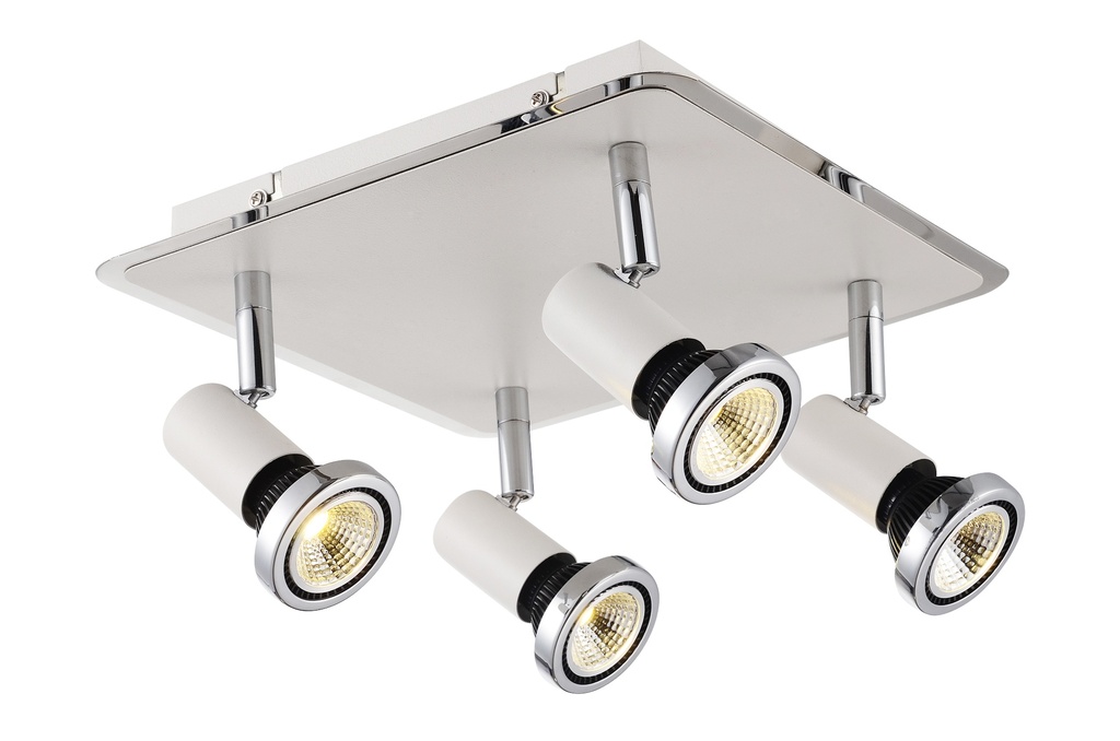 XZIBIT spot 4xGU10 5W LED inc wit/chroom